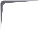 ProSource 21140PGL-PS Shelf Bracket, 110 lb/Pair, 10 in L, 8 in H, Steel, Gray